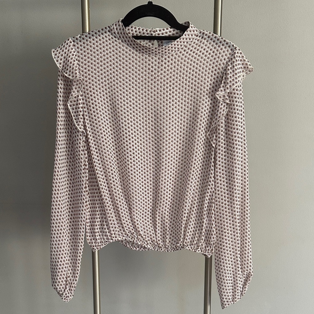 SIR the label Emilie 100% silk sheer long sleeve top. Size 2. Australian brand.